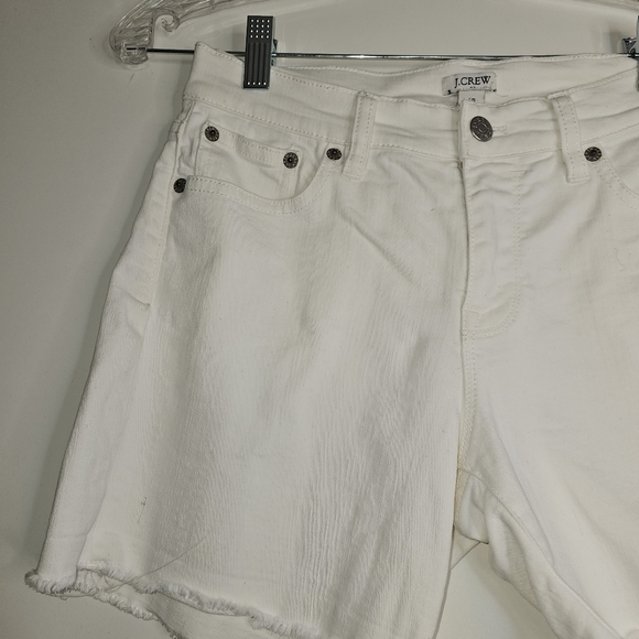 J.CREW High-rise denim short in white Size 25 - Picture 3 of 9
